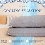 PharMeDoc Crescent Pregnancy Pillows - Body Pillow for Adults - Side Sleeper – Maternity and Nursing Pillow Breast Feeding - Pregnancy Must Haves - Dark Grey Cooling Cover - Image 3